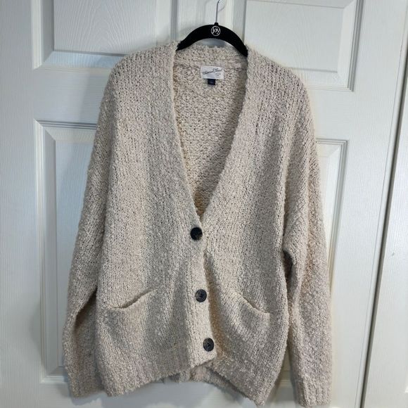 Universal Thread Sweaters - Universal Thread Chunky Knit Cream Sweater Size Large